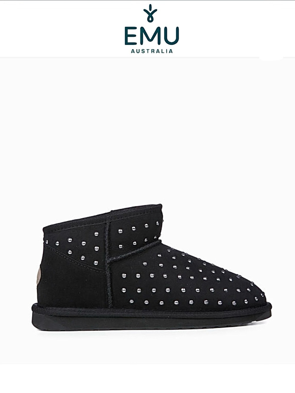 New EMU Australia Yilpi mini studded suede sheepskin ankle boots